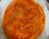 Foto del paso 7 de la receta: Pizza de masa de zanahoria con jamón York, champiñones y queso