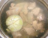 Hình bước làm 1 của món Nui Nấu Tôm Thịt
