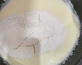 Hình bước làm 2 của món Bánh bông lan phomai ngựa vằn