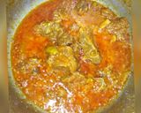 A picture of step 3 of Punjabi Karela gosht.
