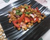 A picture of step 6 of Kala Chana chaat.