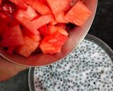 A picture of step 3 of Mohobbat ka sharbat with sabja seeds.