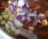 A picture of step 2 of Kaly chany ka salan with boil Rice.