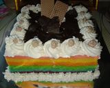 Foto langkah ke 8 dari resep Rainbow cake.
