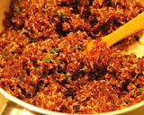 A picture of step 8 of Tropical Quinoa Papaya Boats.