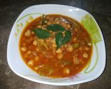 A picture of step 5 of Murg choley.
