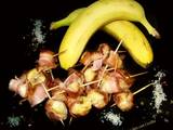 Aperitivo de banana con bacon