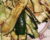 A picture of step 1 of Involtini di zucchine courgette rolls.