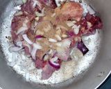 A picture of step 1 of Groundnut soup.