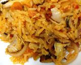 A picture of step 3 of Concoction rice with smooky panla.