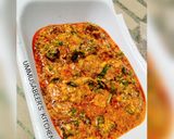A picture of step 10 of Okra and egusi soup.
