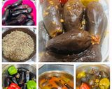 صورة لخطوة 6 من وصفة محشي باذنجان 🍆 بالارز المصري واللحمه المفرومه