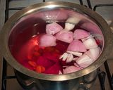 A picture of step 2 of Beetroot pasta.