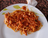 Foto del paso 4 de la receta: Tallarines con Merluza en Salsa Americana