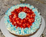 A picture of step 8 of Natalie’s Strawberry Shortcake.