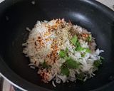A picture of step 1 of Veg Sizzler with Paneer Steak and creamy Pasta.