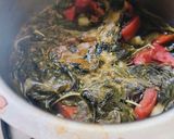 A picture of step 2 of Green Amaranth leaves soup.