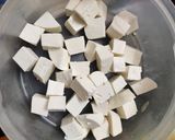A picture of step 1 of Chilli Paneer.