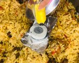 A picture of step 4 of Mandi rice🍽.