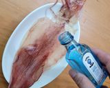 排除寂寞嘴饞料理,烤小管一夜干簡單做的食譜步驟1照片