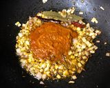 A picture of step 4 of Pui Shake Diye Bhaja Muger Dal (Roasted Moong Dal Cooked With Malabar Spinach - Bong Style).