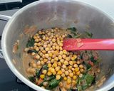 A picture of step 4 of Aubergine, spinach and chickpea curry.