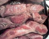 A picture of step 1 of Juicee's Bbq'd spareribs from the crock pot.