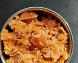 A picture of step 2 of Sev Murmura Chikki.