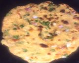 A picture of step 8 of Palak parantha.