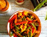 A picture of step 5 of Mixed Vegetable Pickle.