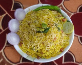 A picture of step 3 of Kanda Bateta poha.