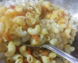 A picture of step 7 of Macaroni (in desi style).