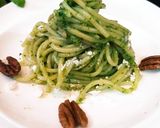 A picture of step 5 of Basil Pesto Pasta.