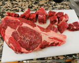 Foto del paso 2 de la receta: Enfilalls d'entrecot de vaca amb salsa de mostassa i mel