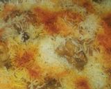 A picture of step 9 of Chicken biryani and raita.
