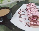 A picture of step 9 of Pink Swiss Roll🍥.