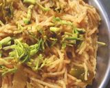 A picture of step 1 of Masala Sevaya.