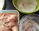 Foto langkah ke 1 dari resep Ayam Goreng Tepung saus Lada Hitam.