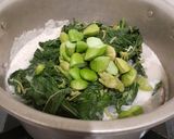 Foto langkah ke 3 dari resep Sayur Santan Daun Singkong Pete Aroma Ikan Asap.