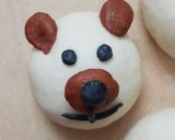 சைனீஸ் ஸ்டீம்டு டெடி பியர் பன் மற்றும் மார்பிள்  பன் (Chinese steamed deddybear bun recipe in tamil) ரெசிபி ஸ்டேப் 8 புகைப்படம்