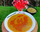 A picture of step 3 of Mung Dal.