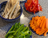 Foto del paso 1 de la receta: Niños envueltos (Verduras y Pollo)