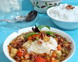 Foto langkah ke 12 dari resep Bubur Daging Warna Warni.