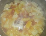 A picture of step 2 of Yam porridge.