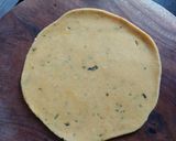 A picture of step 2 of Soft Methi Puri.
