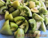 Une image de l'étape 1 de Velouté de tomates vertes.