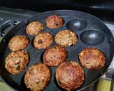 A picture of step 3 of Sago Appe/Sabudana Vada.
