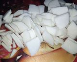 A picture of step 1 of Turnip Bhujia.