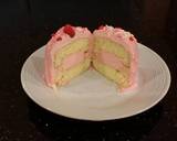 Vanilla Butter Cakes filled and Frosted with Whipped White Chocolate Rasberry Ganache recipe step 19 photo