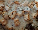 A picture of step 3 of Jacket Potato filled with Chicken in Peppercorn Sauce. 🤩.
